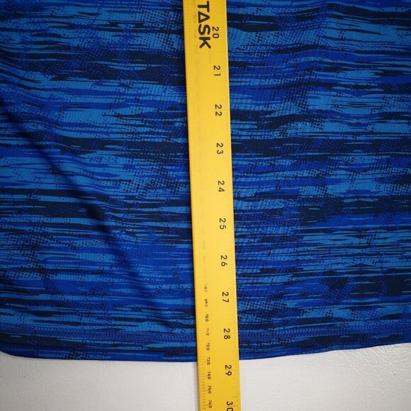 Old Navy Active Men's Size XL Blue & Black Pattern Go Dry Long Sleeve Polo - Picture 10 of 10
